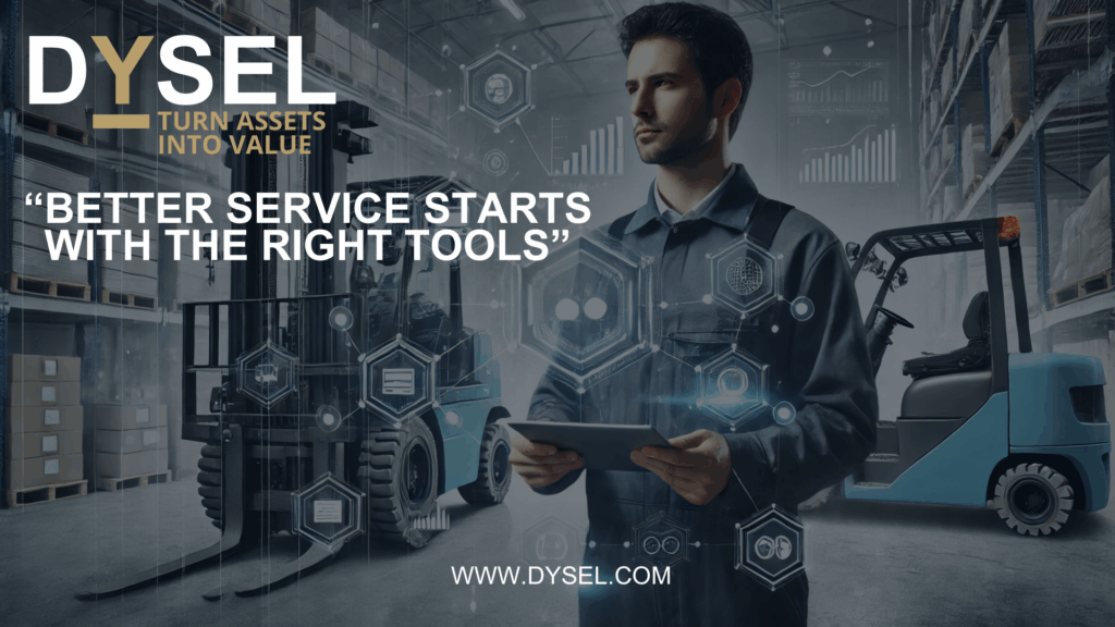 Mobile field service solution with tablet works easily and efficiently thanks to digital support