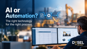 AI or Automation? De juiste technologie voor het juiste proces binnen equipmentbedrijven.