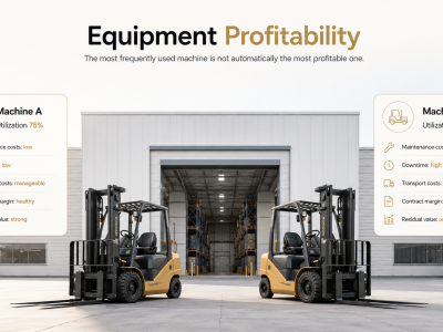 Equipment profitability van twee machines met dezelfde bezettingsgraad
